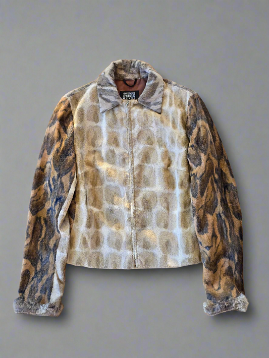 Gianfranco Ferré Jeans – Rabbit Fur & Cotton Jacket - AW2000