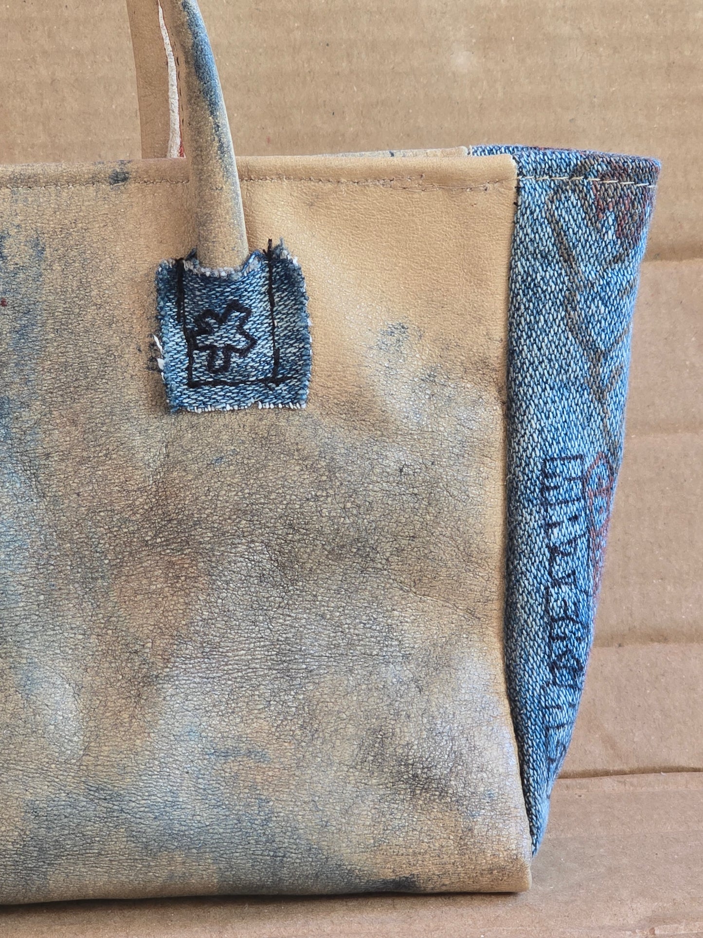 Graffiti Mini Tote Bag - Other Materials