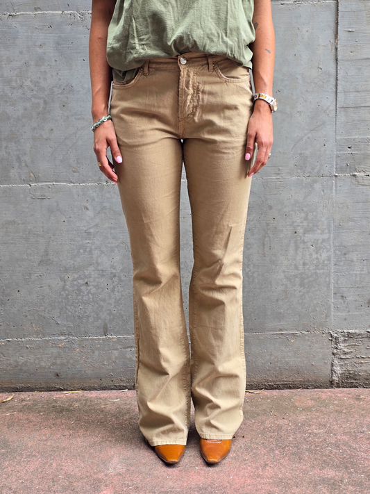 Just Cavalli – Khaki cotton–hemp pants (ca. 2002–2004)