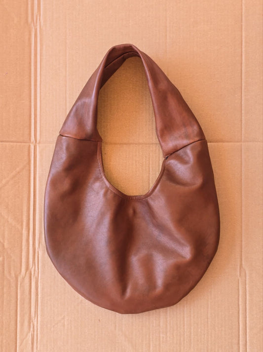 Brown Real Leather Bag – Other Materials