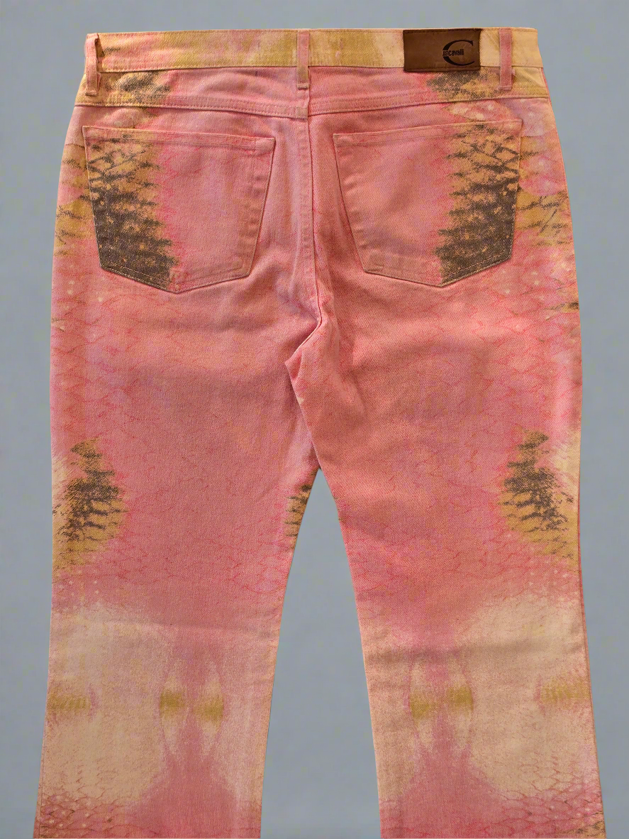 Just Cavalli – Pink Snake Jeans – Early '00s – IT 46