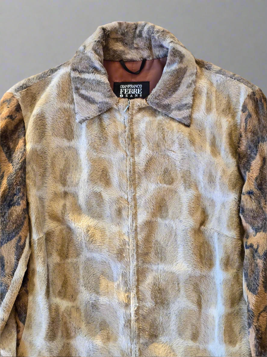 Gianfranco Ferré Jeans – Rabbit Fur & Cotton Jacket - AW2000