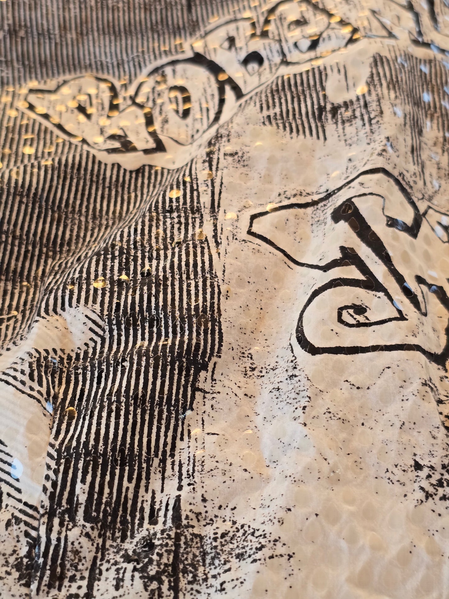 Just Cavalli – Graffiti print shirt & skirt set (early 2000s)