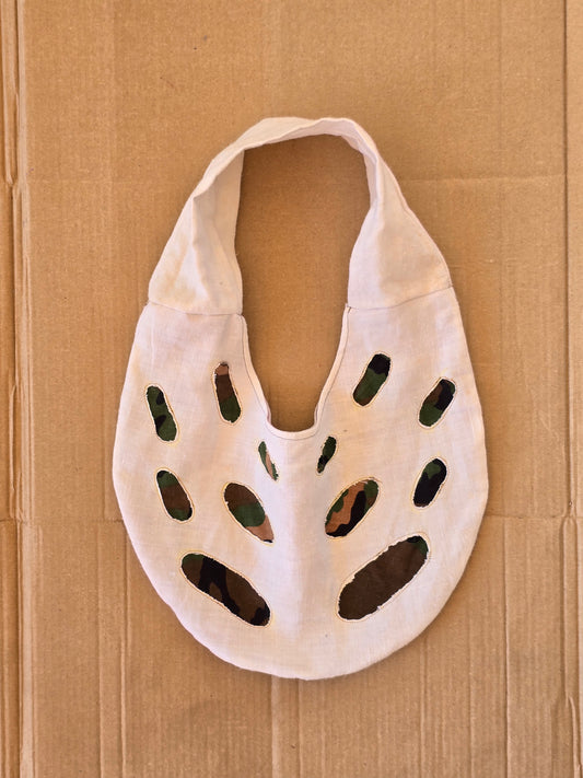 White Cutout Camouflage Bag – Other Materials