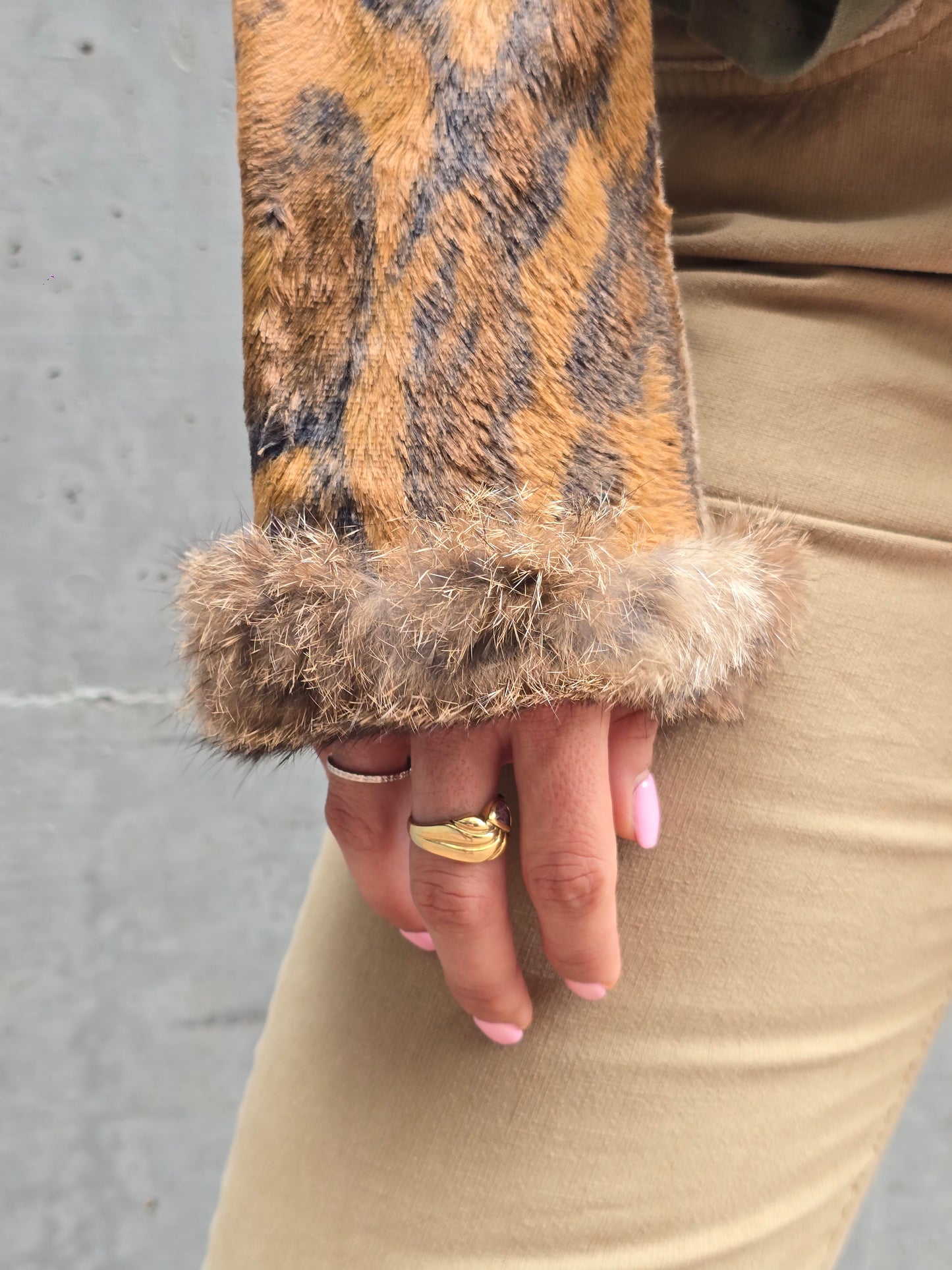 Gianfranco Ferré Jeans – Rabbit Fur & Cotton Jacket - AW2000