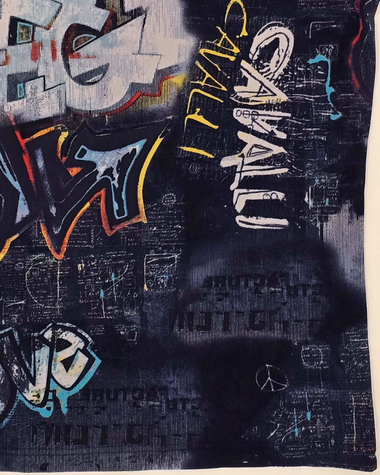 Roberto Cavalli - Multicolor Graffiti T-Shirt - Early '00s XS
