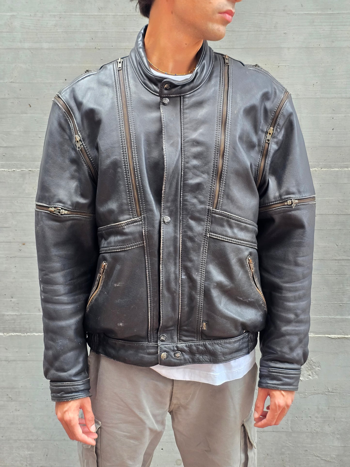 MQP Modular Leather Jacket - UK, 1980s