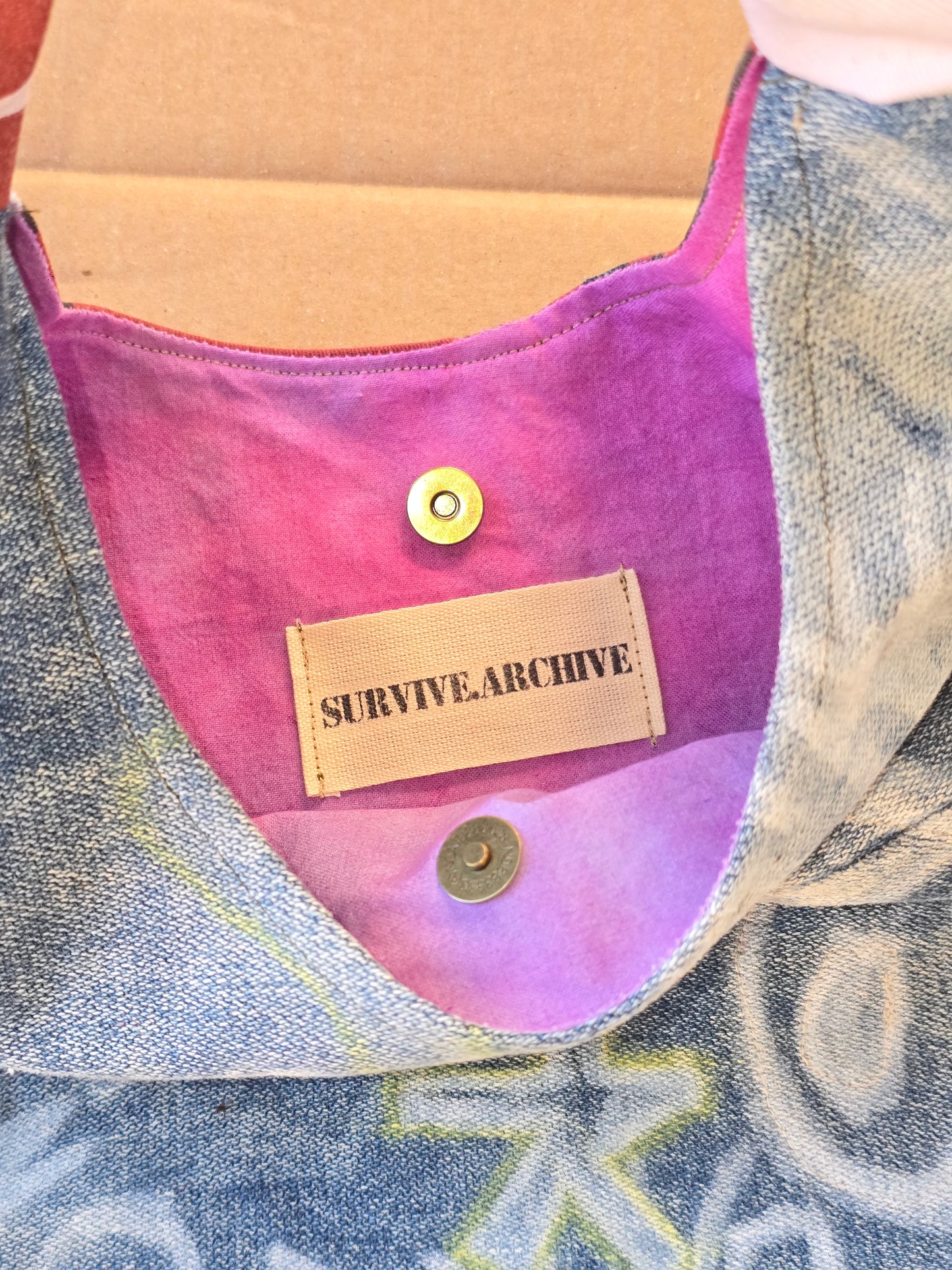 Denim & Cargo Graffiti Bag – Other Materials