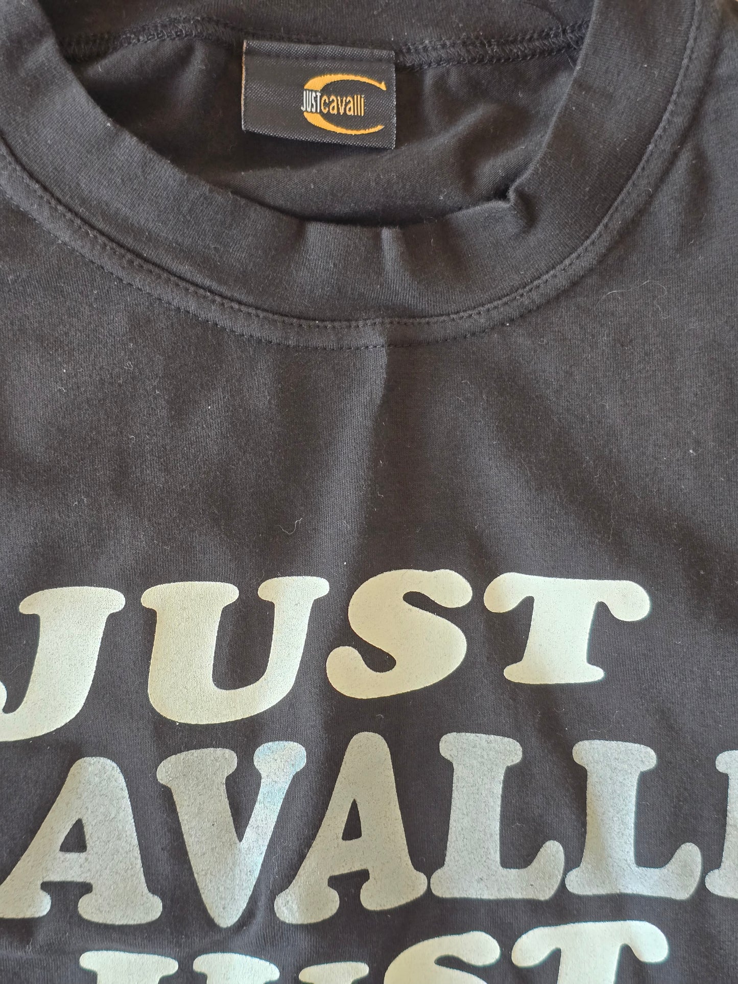 Just Cavalli – Logo LS T-Shirt – Early '00s – L IT 46