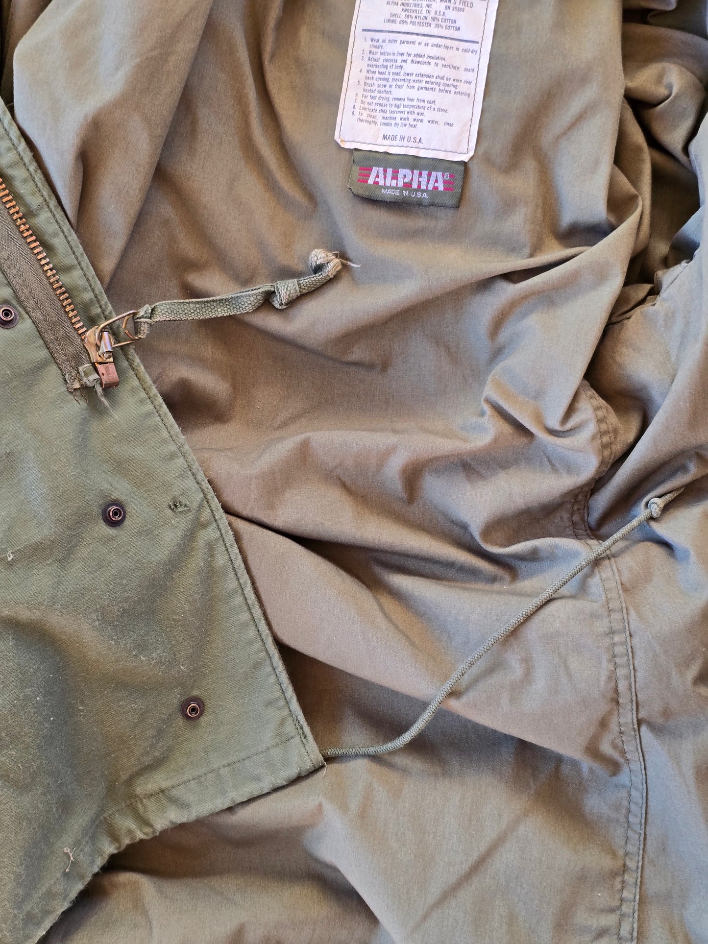 Alpha Industries – M-65 Field Coat – 1982 – Small Regular