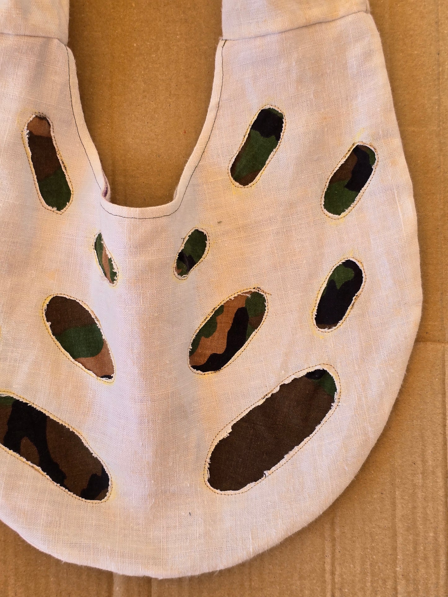White Cutout Camouflage Bag – Other Materials