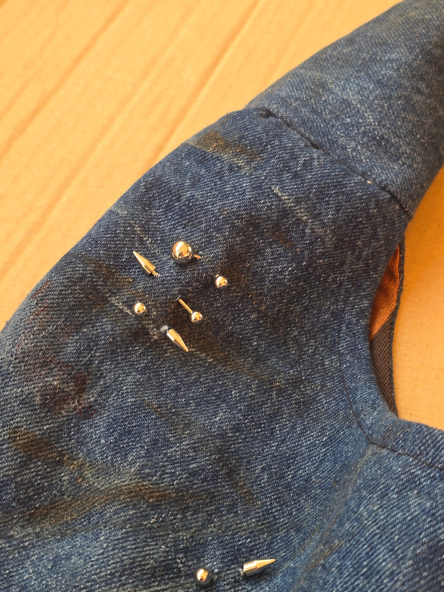 Dirty Denim/Piercing Bag — Other Materials