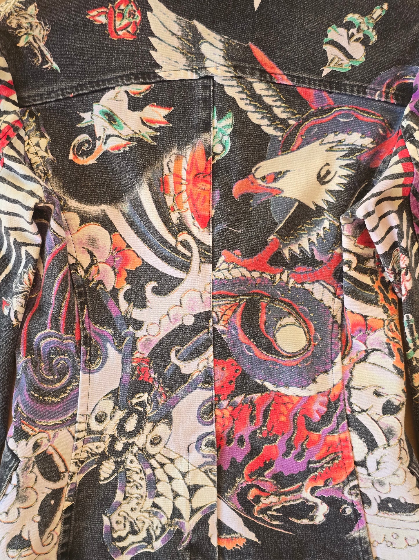 Just Cavalli Tattoo-Print Blazer – Early 2000s, Size S