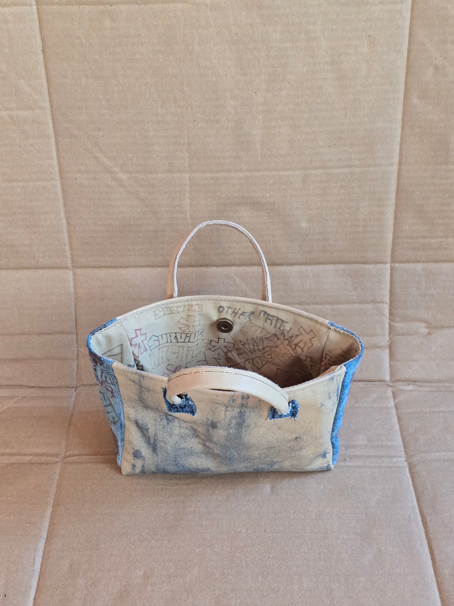 Graffiti Mini Tote Bag - Other Materials