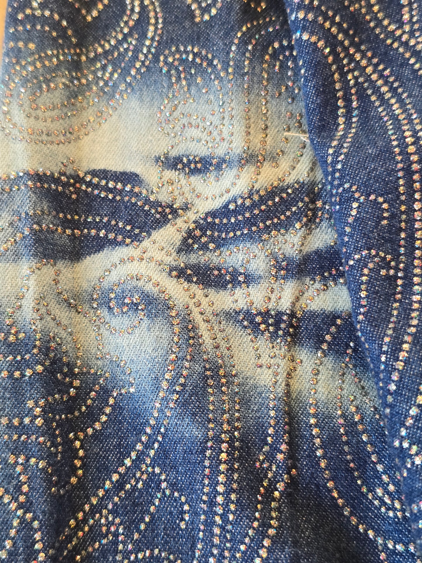 Versace Jeans Couture – Glitter Paisley Denim Jacket (1999–2001)