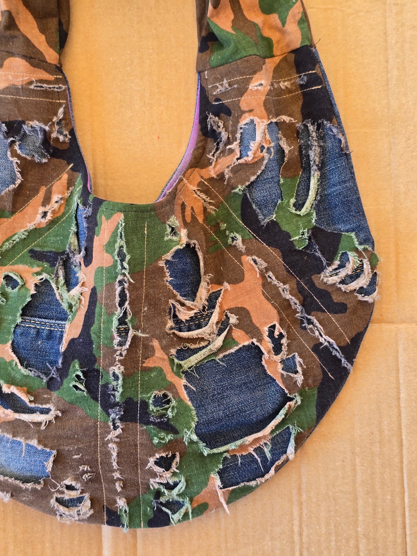 Denim and Camouflage Bag – Other Materials
