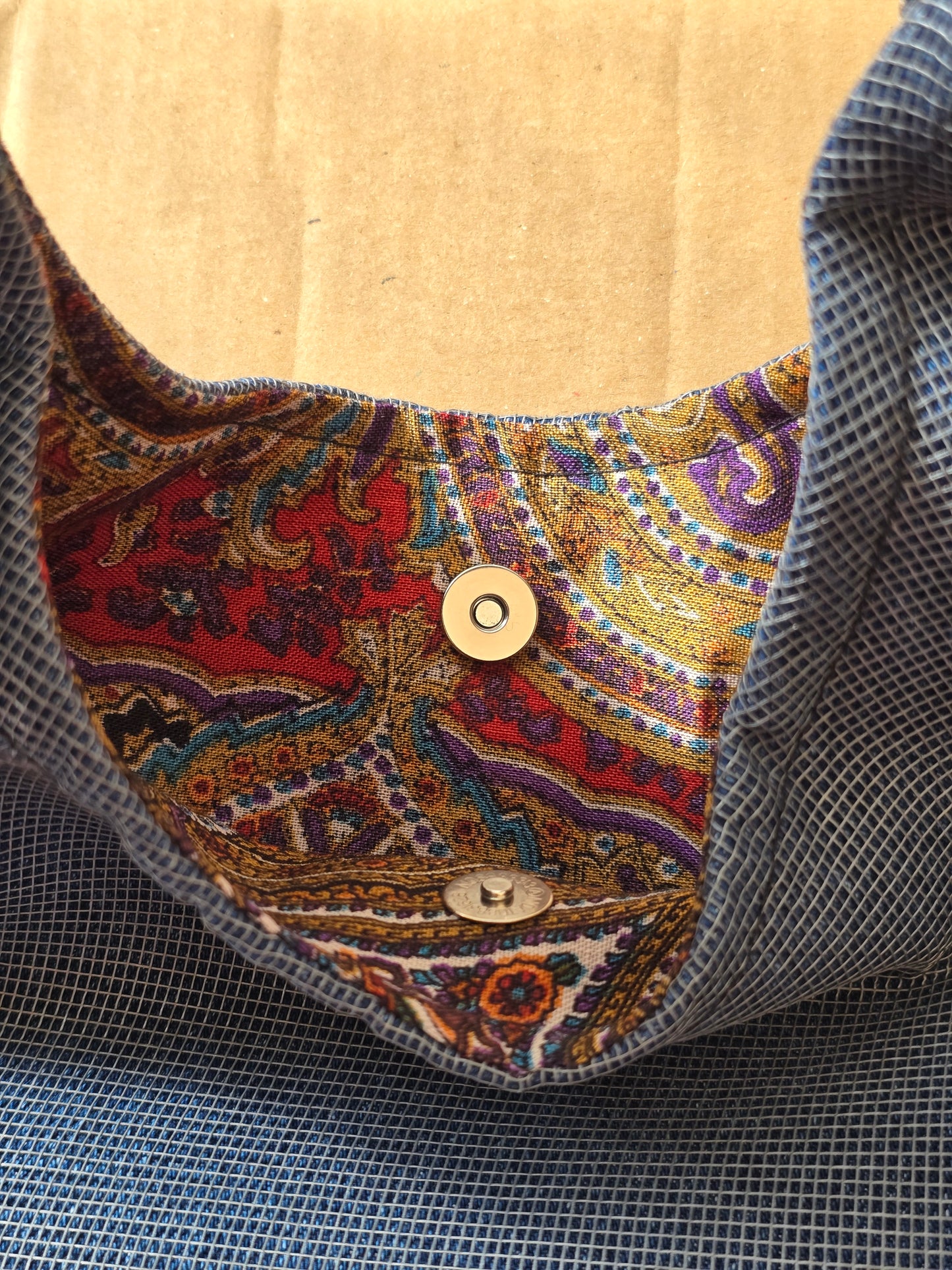 Denim/Mosquito Net Hobo Bag – Other Materials