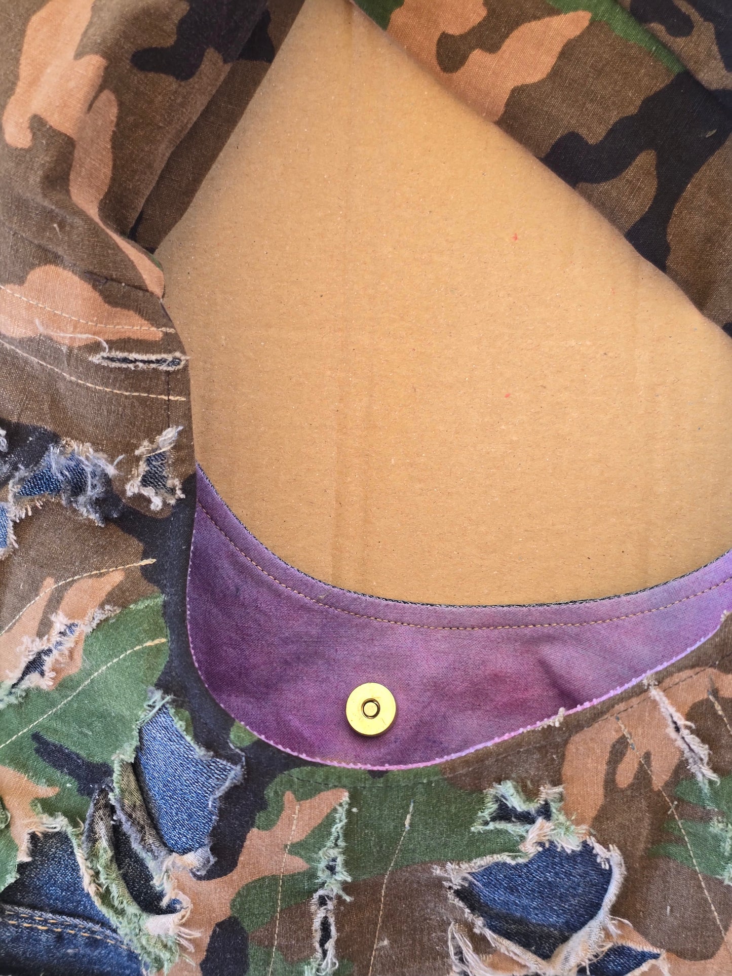 Denim and Camouflage Bag – Other Materials