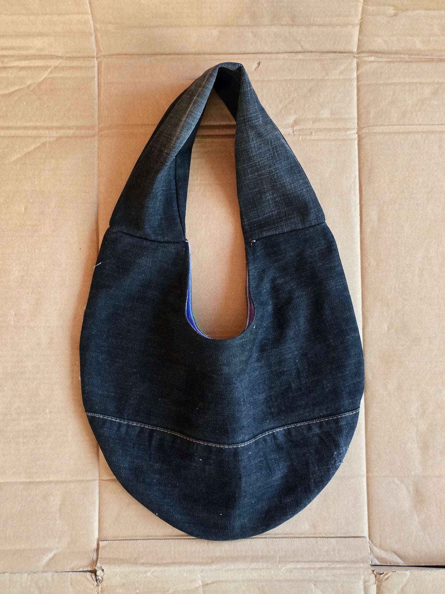 Black Denim/Camouflage Bag — Other Materials