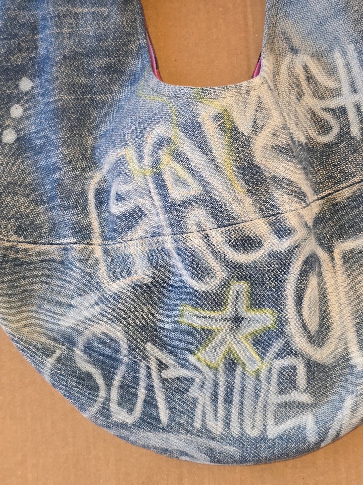 Denim & Cargo Graffiti Bag – Other Materials