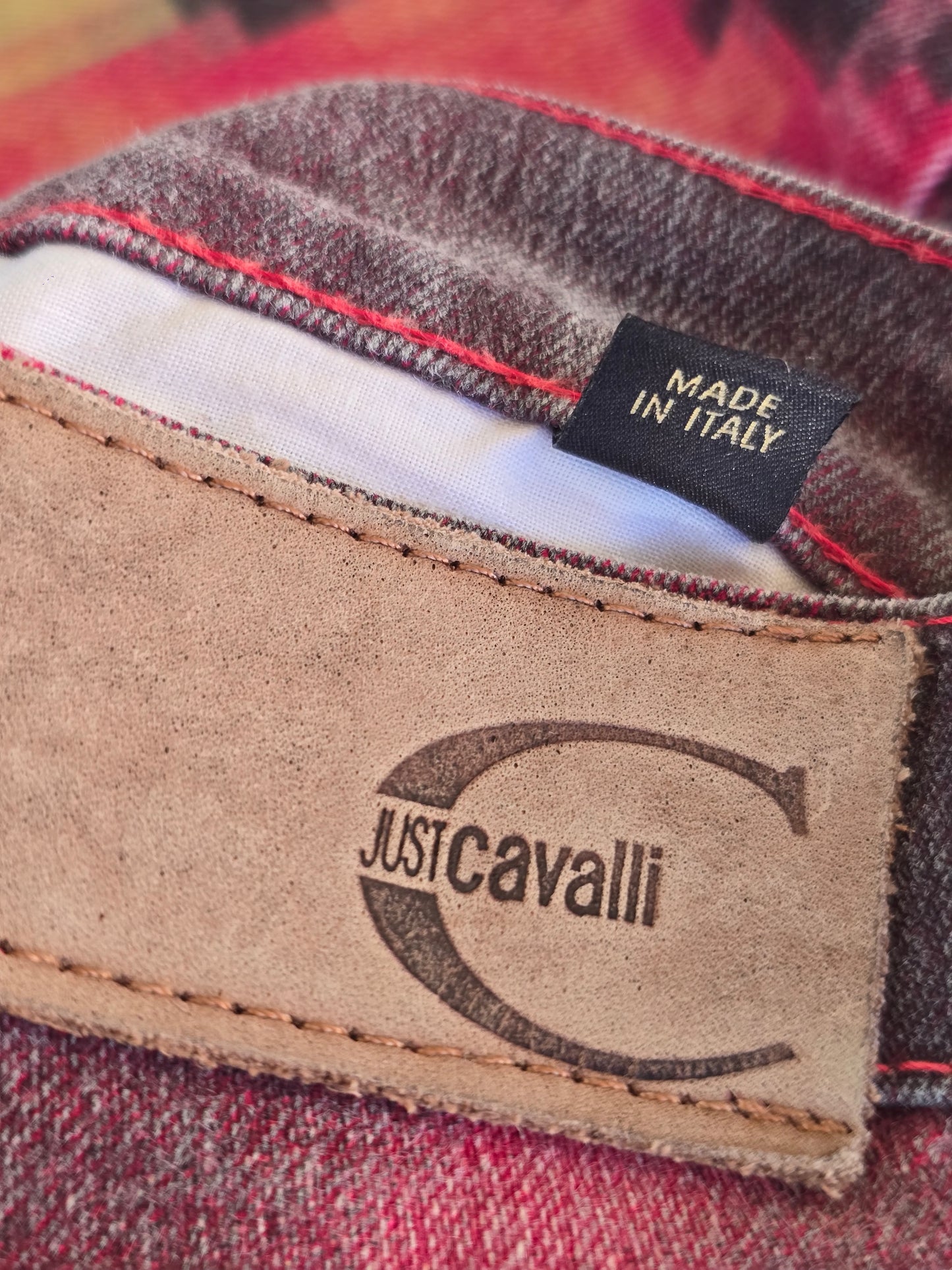Roberto Cavalli – Lava Pixel Jeans – Early '00s – W 27